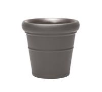 Step2 Claremont | Pot De Fleur - Cèdre Foncé | 48,3. X 48,3. X 45,7 Cm | Jardinière Balcon Léger Et Facile À Déplacer - Plastique Rotomoulé