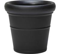 Step2 Claremont | Pot De Fleur - Onyx Noir | 48,3. X 48,3. X 45,7 Cm | Jardinière Balcon Léger Et Facile À Déplacer - Plastique Rotomoulé