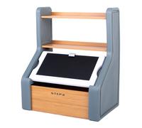 Step2 Harmony Coffre À Jouets - Coffre De Rangement Avec Tableau Noir | Grande Boîte De Rangement, Étagère Et Coffre Pour Chambre D'Enfant | Rangement Pour Jouets, Organiseur | Stable 96 × 79 × 53 Cm