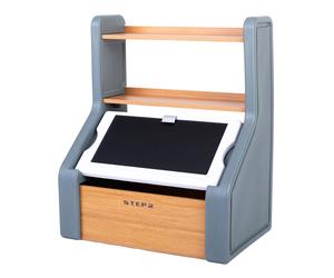 Step2 Harmony Coffre À Jouets - Coffre De Rangement Avec Tableau Noir | Grande Boîte De Rangement, Étagère Et Coffre Pour Chambre D'Enfant | Rangement Pour Jouets, Organiseur | Stable 96 × 79 × 53 Cm