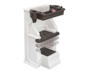 Step2 Mobile Helper Tour D'Apprentissage En Plastique | Tour D'Observation Avec Plateau, Porte-Gobelets Et Espace De Rangement | Réglable Sur 3 Niveaux | 47 X 57 X 88 Cm - +1.5 Ans
