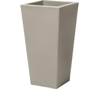Step2 Tremont Pot De Fleur - Carré Et Grand - Béton - 38,1 X 38,1 X 71,1 Cm | Jardinière Balcon Léger Et Facile À Déplacer - Plastique Rotomoulé