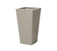 Step2 Tremont Pot De Fleur - Carré Et Grand - Béton - 38,1 X 38,1 X 71,1 Cm | Jardinière Balcon Léger Et Facile À Déplacer - Plastique Rotomoulé