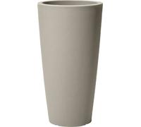 Step2 Tremont Pot De Fleur - Rond Et Grand - Béton | 38,1 X 38,1 X 71,1 Cm | Jardinière Balcon Léger Et Facile À Déplacer - Plastique Rotomoulé
