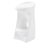 Step2 Vero Tabouret De Piscine En Plastique Blanc | Tabouret Pour L'Eau Avec Repose-Pieds, Pied Lestable Et Plastique Uv20 - Hauteur D'Assise 76,2 Cm