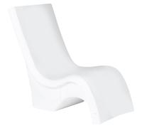 Step2 Vero Tall Chaise Longue De Piscine En Plastique Blanche| Transat Avec Pied Réglable Et Plastique Uv20 – Pour Pofondité D'Eau Jusqu'À 38,1 Cm |
