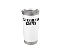Stephen's Coffee Stephen Nom personnalisé Gobelet isotherme en acier inoxydable double paroi