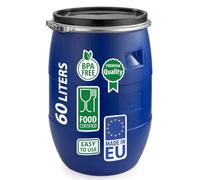 Sterk Plast Tonneau avec Cercle, diamètre - 40 cm, capacité - 60 litres