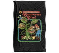 Steven Rhodes Carnivorous Plant Plaid Ultra Doux au Toucher Soyeux - 91 x 147 cm