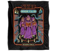 Steven Rhodes Cult Book Club Plaid Ultra Doux au Toucher Soyeux - 152 x 127 cm