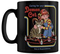 Steven Rhodes Demon Cat Indifférent Mug noir Céramique