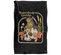 Steven Rhodes Everybody Croaks Plaid Ultra Doux au Toucher Soyeux - 91 x 147 cm