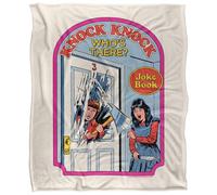 Steven Rhodes Knock Knock Who's There Plaid Ultra Doux au Toucher Soyeux - 152 x 127 cm