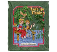 Steven Rhodes Let's Go Fishing Plaid Ultra Doux au Toucher Soyeux - 152 x 127 cm