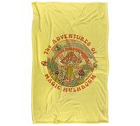 Steven Rhodes Magic Mushroom Plaid Ultra Doux au Toucher Soyeux - 91 x 147 cm