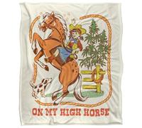 Steven Rhodes on My High Horse Plaid Ultra Doux au Toucher Soyeux - 152 x 127 cm