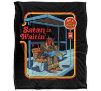 Steven Rhodes Satan is Waitin Plaid Ultra Doux au Toucher Soyeux - 152 x 127 cm