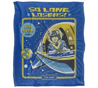 Steven Rhodes So Long Losers Plaid Ultra Doux au Toucher Soyeux - 152 x 127 cm