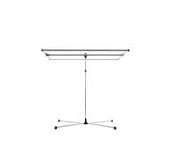 STEWI Libelle BlackLine avec pied en croix, 150 x 75 cm, longueur à sec de 20 m, aluminium