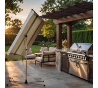 Stewi Lot Libelle XL Protection solaire avec pied en croix, 165 x 75 cm, 20 m