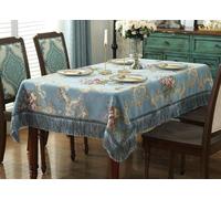 Stfery Nappe Impermeable Carré 160x160 Bleu Polyester Nappes Imperméables