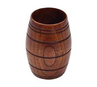 Stgfyxgs à Bière En Bois Solide Tasse Baril Forme Verre Thé Café Lait Créative Pièce Unique Bois Naturel Convient Aux Réunions Restaurants Cadeau, L without Handle