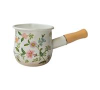 Stgfyxgs à Lait émaillé, Pot à Beurre, Casserole pour 400 Ml D'eau Bouillante, Mini-soupe