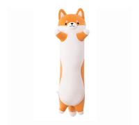 Stgfyxgs Coussin Peluche Chien Peluche Cylindrique Oreiller Animal Long Soutien Corps Ergonomique Tissu Douillet Convient pour Sommeil Lecture Salon Décoration, 110 Cm