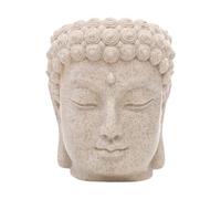 Stgfyxgs Figurine de Tête de Bouddha en Pot de Fleurs, Statuette Décorative, Pot de Fleurs, Ornement de Bureau pour Terrasse, Armoire, Chambre, Salon, Style B