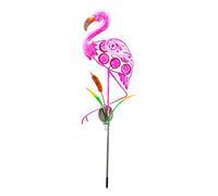 Stgfyxgs Flamingo Lampe de Pelouse Lumière Solaire LED Décoration Extérieure Plastique Économe en Énergie Adaptée pour Cour Jardin