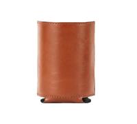 Stgfyxgs Housse Bouteille Boisson Isolante Étui Canette Manchon Bière en Similicuir avec Intérieur Néoprène pour Boisson Froide et Prise Sécurisée Adaptée aux, Marron Clair, Uni