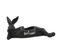 Stgfyxgs Pot de Fleurs D'extérieur Décoratif en Forme de Lapin Noir, Objet de Collection. Pot de Fleurs Original pour La Décoration de Cour.