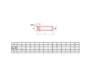 STHCPLT5X45 Vis sans-tête hexagonale 5x45 mm boîte de 100