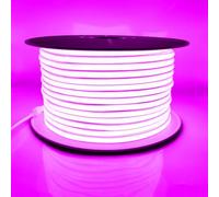 STHomedeco Ruban LED FCOB 220V IP65 Extérieur Haute Luminosité (Rose, 30m) | Bande LED flexible avec éclairage uniforme, découpe tous les 10 cm, parfaite pour jardin, terrasse et décoration intérieure.