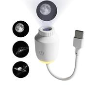 Stibtmr Projecteur de plafond - Alimenté par USB et réglable à 360°,Lampe de Projection à LED - Pour La Maison Et La Salle De tes, Anniversaires, Méditation, Le Sommeil, Garçons Et Filles