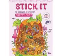 Stick It - 10 scènes à sticker - Creepy Cute - Ophélie Ortal - 404 Editions - broché - Livre-jeu