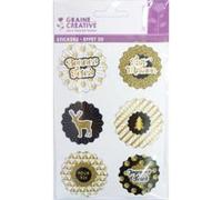 Sticker 3D - Cocardes de Noël - Graine créative G