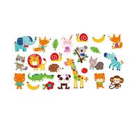 Sticker Adventure Animaux De La Jungle 24 U. - Stickers En Mousse Eva