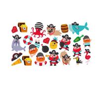Sticker Adventure Pirates 24 U. - Stickers En Mousse Eva