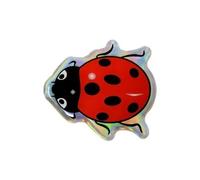 Sticker Autocollant 3d Coccinelle, 48 X 43 Mm