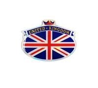 Sticker Autocollant 3d Emblème Uk Royaume Uni, 73 X 55 Mm