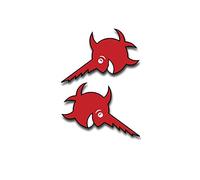 Sticker Autocollant - uboot96 Scie poisson Espadon Marine Tour armoiries insigne Alfa Logo poisson 10 x 7 cm Rouge # T-shirt A1825