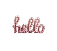 Créateur d'intérieur - Sticker Ballon "Hello" 22x40cm Rose