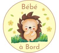 Sticker Bébé à Bord - Bébé Hérisson