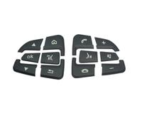 Sticker Bouton Voiture Compatible Avec Benz Pour GLA Pour CLA Pour GLE Boutons Intérieurs Autocollants Voiture Volant Commande Menu Interrupteur Couvercle Garniture Ensemble(Size2)