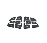 Sticker Bouton Voiture Compatible Avec Benz Pour GLA Pour CLA Pour GLE Boutons Intérieurs Autocollants Voiture Volant Commande Menu Interrupteur Couvercle Garniture Ensemble(Size1)