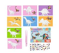Sticker by Number for Kids - 11 Inch 3D Collage DIY Sticker Book | Educational Craft Kit, Stickers Books by Number for Boys, Girls, Home, School, Travel & Christmas Birthday