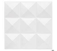 Lot de 6 Stickers Mureaux Piky 30x30cm Blanc