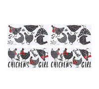 Sticker Cuisine, Sticker Mural Créativité Forme de Poulet Simple Amovible pour Portes de Cuisine pour Salles à Manger