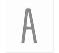 Sticker de décoration murale Lettre A - Gris GRIS G